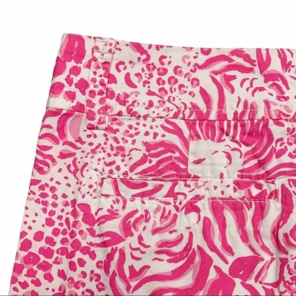 Lilly Pulitzer Pink Lion Callahan Shorts 0 - Picture 4 of 6